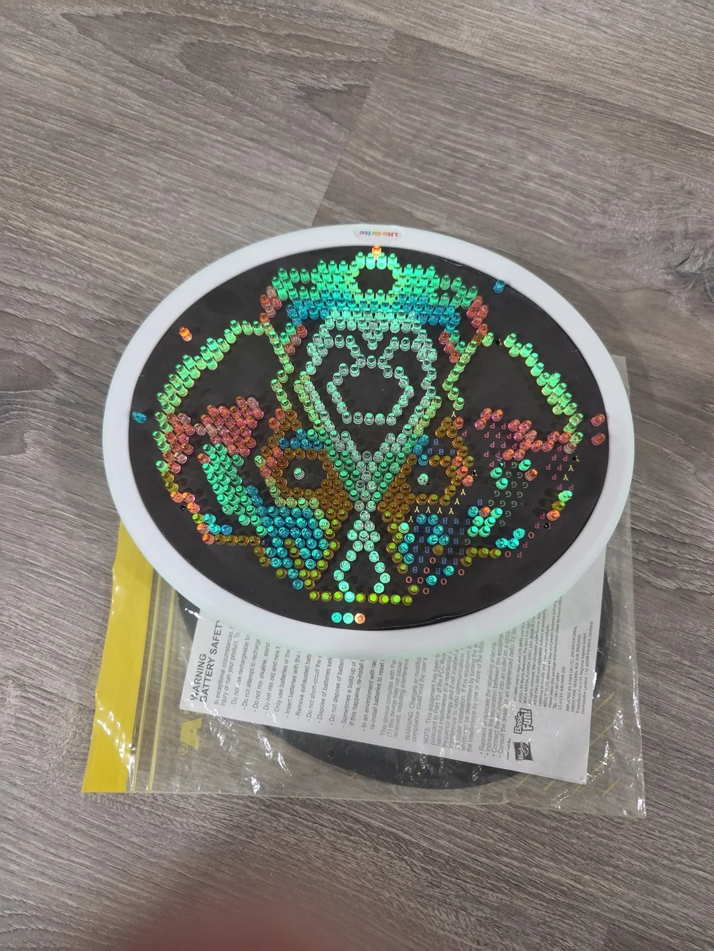 LITE BRITE, Round Mosaic Craft Kit